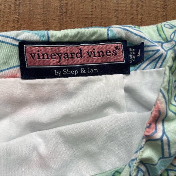Vineyard Vines Pink Lemonade Print Cotton Mini Skirt Size 4 - Picture 2 of 10